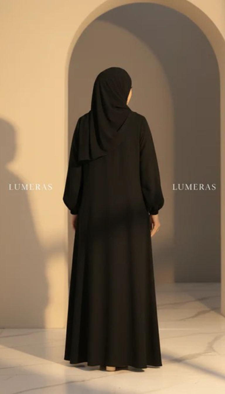 MAXI ABAYA IN BLACK COLOR