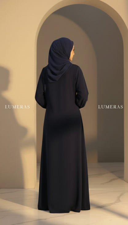 MAXI ABAYA IN NAVY BLUE COLOR
