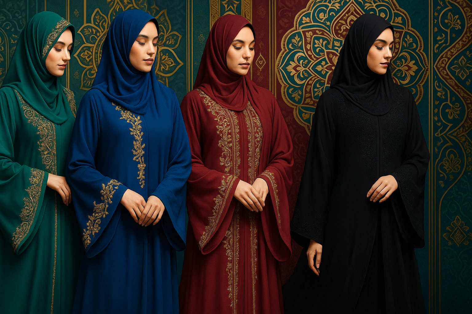 Colorful Text-Free Abaya Banner